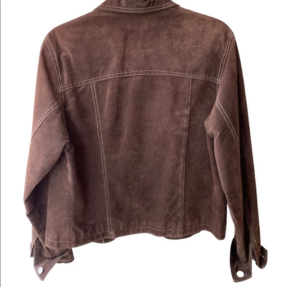 Brown suede jacket - Picture 2 of 3